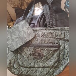 Steve Madden Camo Quilted Tote
